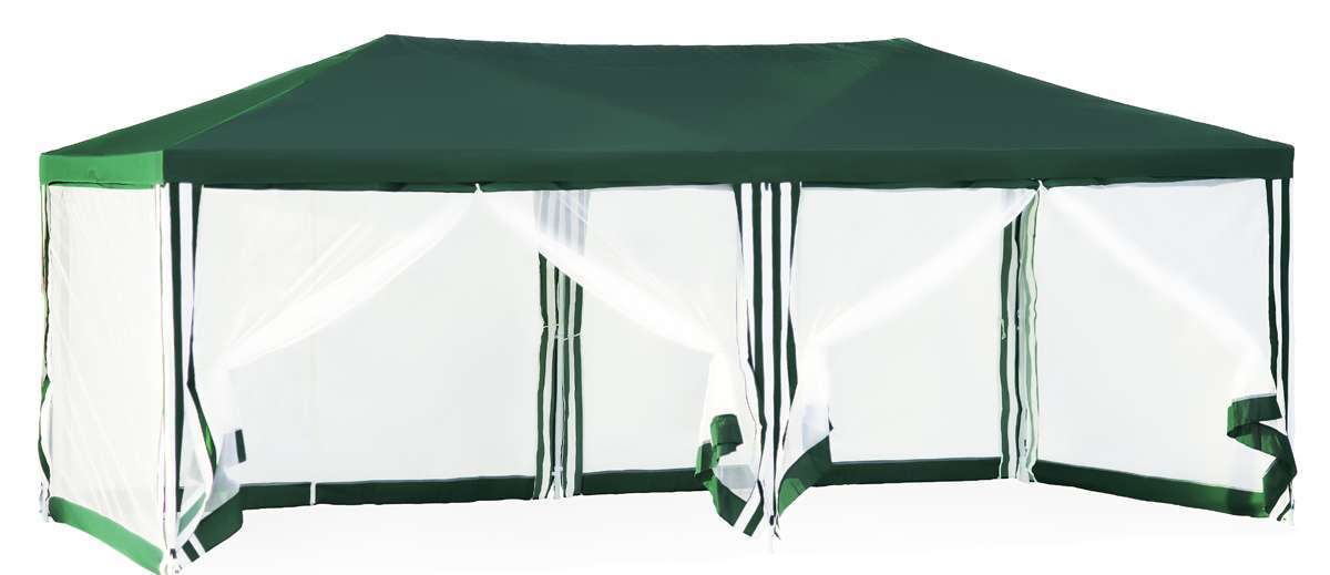 Садовый шатер Green Glade 3х6 м с москитными стенками